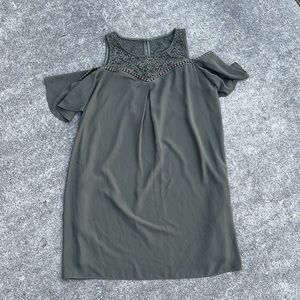 Olive Cold Shoulder Dress